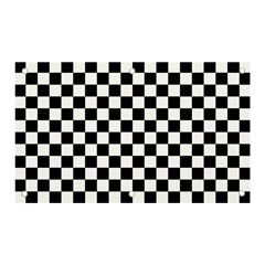 Pattern Checkered Squares Black White Pattern Banner And Sign 5  X 3  by Sabxi