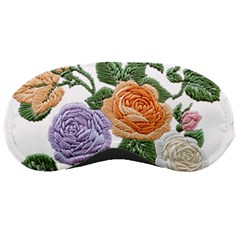 Embroidery Roses Floral Design Sleep Mask by Sabxi
