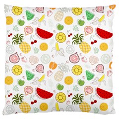 Pattern Seamless Texture Fruit Large Cushion Case (two Sides) by Sabxi