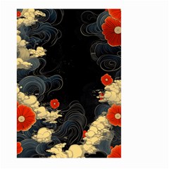 Korean Art Flowers Asian Pattern Large Garden Flag (two Sides) by Sabxi