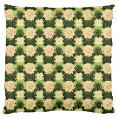 Retro 1880s Flowers Pattern 15 Large Cushion Case (two Sides) by violetheavensky