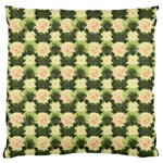 Retro 1880s Flowers Pattern 15 Large Premium Plush Fleece Cushion Case (Two Sides) Back