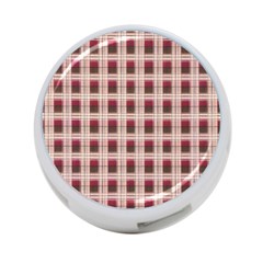 Retro 60s 50s Plaid Pattern 2 4-port Usb Hub (one Side) by violetheavensky