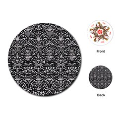 Gothic Leaf Pattern 2 Playing Cards Single Design (round) by violetheavensky