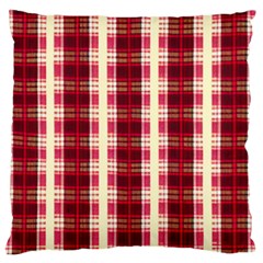 Retro 60s 50s Plaid Pattern 4 Standard Premium Plush Fleece Cushion Case (two Sides) by violetheavensky