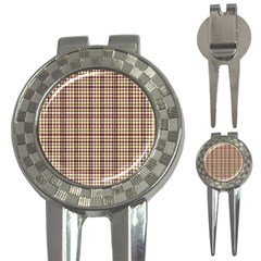 Retro 60s 50s Plaid Pattern 3 3-in-1 Golf Divots by violetheavensky