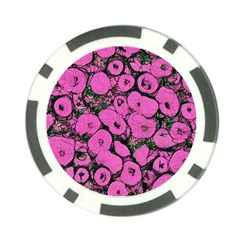 Mid Century Retro Floral 1970s 1960s Pattern 100 Poker Chip Card Guard (10 Pack) by violetheavensky