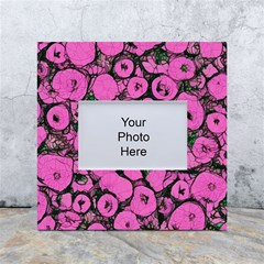 Mid Century Retro Floral 1970s 1960s Pattern 100 White Box Photo Frame 4  X 6  by violetheavensky