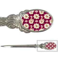 Retro 1880s Flowers Pattern Letter Opener by violetheavensky