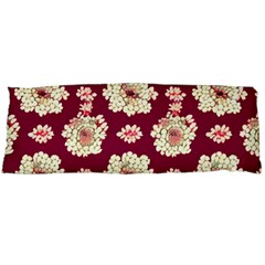 Retro 1880s Flowers Pattern One Side Body Pillow Cases by violetheavensky