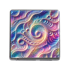 Abstract Fractal Art Swirl Pattern Memory Card Reader (square 5 Slot) by Salmanaz77