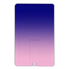 Navy Blue To Cotton Candy Pink Linear Gradient Name Card Style Usb Flash Drive by GradientsOmbre