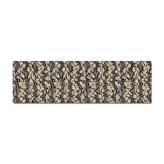 Beige Snake Pattern Sticker (bumper) by DinkovaArt