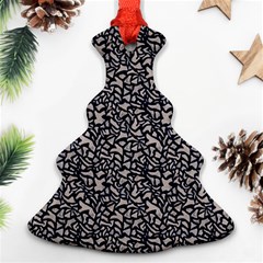Brown Giraffe Pattern Christmas Tree Ornament (two Sides) by DinkovaArt
