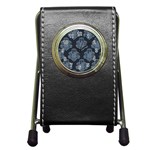 Dr Who Tardis Pattern Pen Holder Desk Clock Front