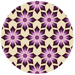Pattern Design Star Snowflake Wooden Bottle Opener (round) by Sabxi