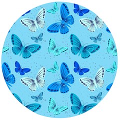 Butterflies Insect Pattern Nature Wooden Bottle Opener (round) by Sabxi