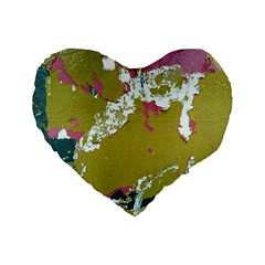 Colorwoven Abstract Print Standard 16  Premium Heart Shape Cushions by dflcprintsclothing
