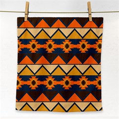 Aztec Mexico Inca Mayan Design Face Towel by Tsamara