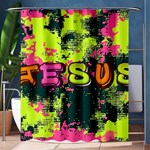 Neon Jesus 8375771 Shower Curtain 60  x 72  (Medium)  60 x72  Curtain