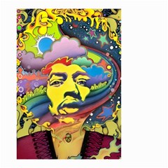 Psychedelic Rock Jimi Hendri Small Garden Flag (two Sides) by Tsamara