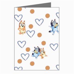 Bluey, Bluey Merch, Bluey Pattern, Bluey Bluey, Bingo, Bluey Design, Bluey Dog Greeting Card by avitendut