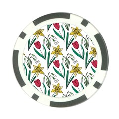 Flowers Bloom Pattern Spring Poker Chip Card Guard (10 Pack) by Tsamara