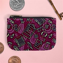 Abstract Art Pattern Design Background Mini Coin Purse by Grandong