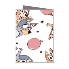 Bluey, Bluey Merch, Bluey Pattern, Bluey Bluey, Bingo, Bluey Design, Bluey Dog Mini Greeting Cards (pkg Of 8) by avitendut