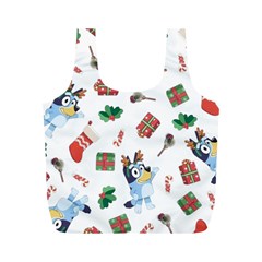 Bluey, Bluey Merch, Bluey Pattern, Bluey Bluey, Bingo, Bluey Design, Bluey Dog Full Print Recycle Bag (m) by avitendut