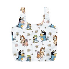 Bluey, Bluey Merch, Bluey Pattern, Bluey Bluey, Bingo, Bluey Design, Bluey Dog Full Print Recycle Bag (m) by avitendut