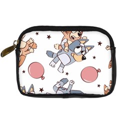 Bluey, Bluey Merch, Bluey Pattern, Bluey Bluey, Bingo, Bluey Design, Bluey Dog Digital Camera Leather Case by avitendut