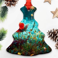 Flowers Detail Painting Nature Christmas Tree Ornament (two Sides) by Anend