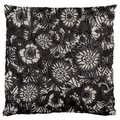 Mid Century Retro Floral 1970s 1960s Pattern 71 18  Baby Flannel Cushion Case (two Sides) by violetheavensky