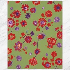 Mid Century Retro Floral 1970s 1960s Pattern 76 Canvas 16  X 20  by violetheavensky