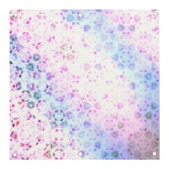 Digital Art Artwork Abstract Pink Purple Banner And Sign 3  X 3  by Dutashop