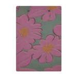 Mid Century Retro Floral 1970s 1960s Pattern 80 A5 Acrylic Clipboard Back