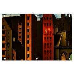 Sci-fi Futuristic Science Fiction City Neon Scene Artistic Technology Machine Fantasy Gothic Town Bu Banner And Sign 6  X 4  by Posterlux