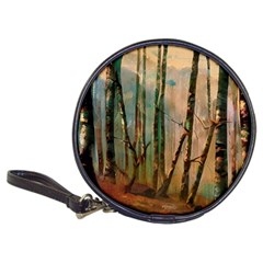 Woodland Woods Forest Trees Nature Outdoors Mist Moon Background Artwork Book Classic 20-cd Wallets by Posterlux