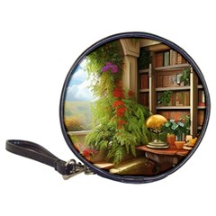 Room Interior Library Books Bookshelves Reading Literature Study Fiction Old Manor Book Nook Reading Classic 20-cd Wallets by Posterlux