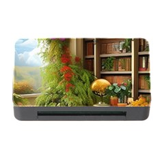Room Interior Library Books Bookshelves Reading Literature Study Fiction Old Manor Book Nook Reading Memory Card Reader With Cf by Posterlux