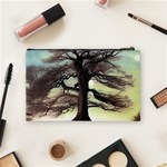 Nature Outdoors Cellphone Wallpaper Background Artistic Artwork Starlight Book Cover Wilderness Land Cosmetic Bag (Medium) Back