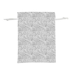 Light Grey Snake Lightweight Drawstring Pouch (l) by DinkovaArt