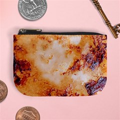 Burnt Paper Texture Print Design Mini Coin Purse by dflcprintsclothing