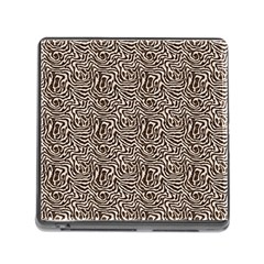 Brown Beige Snake Pattern Memory Card Reader (square 5 Slot) by DinkovaArt