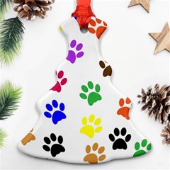 Pawprints Paw Prints Paw Animal Ornament (christmas Tree)  by Anend