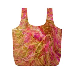 Acid Green Blend Full Print Recycle Bag (m) by kaleidomarblingart